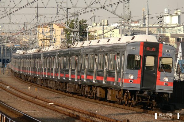 東急8000系 8017F/2007-12-10 多摩川