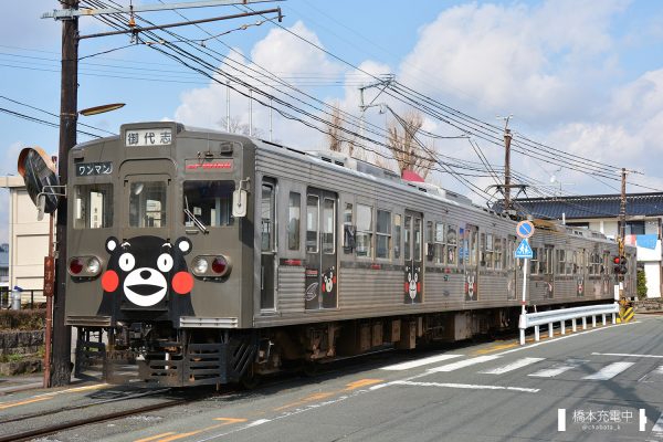 熊本電鉄6000形 6221ef+6228A/2016-01-31 藤崎宮前-黒髪町