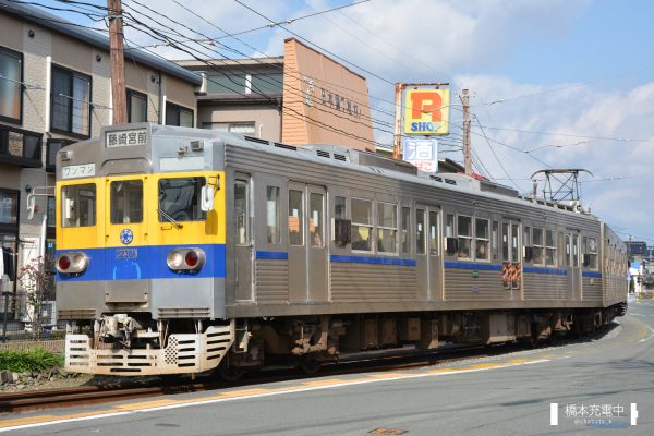 熊本電鉄6000形 6131A+6138A/2016-01-31 藤崎宮前-黒髪町