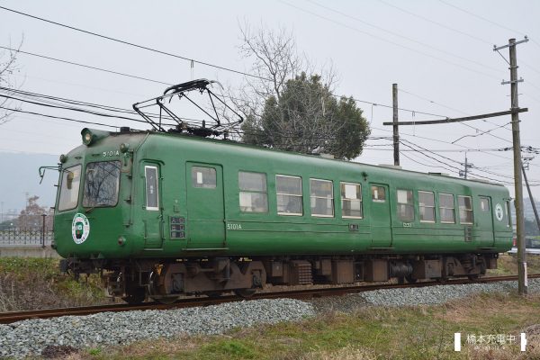 熊本電鉄5000形 5101A/2016-02-01 打越-坪井川公園