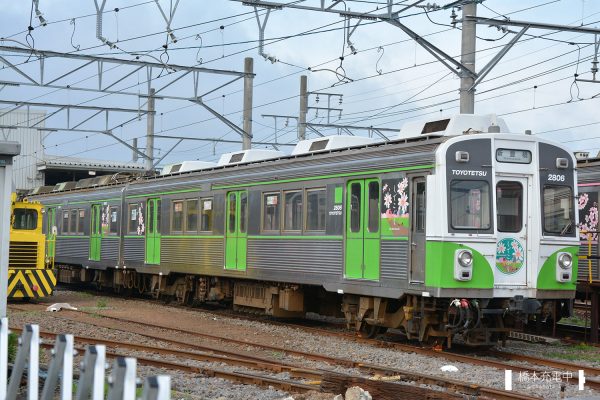 豊橋鉄道1800系 1806F/2017-07-01 高師（敷地外より撮影）